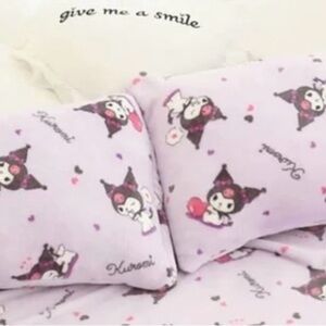 Sanrio Kuromi Purple Standard Pillow Case Minky